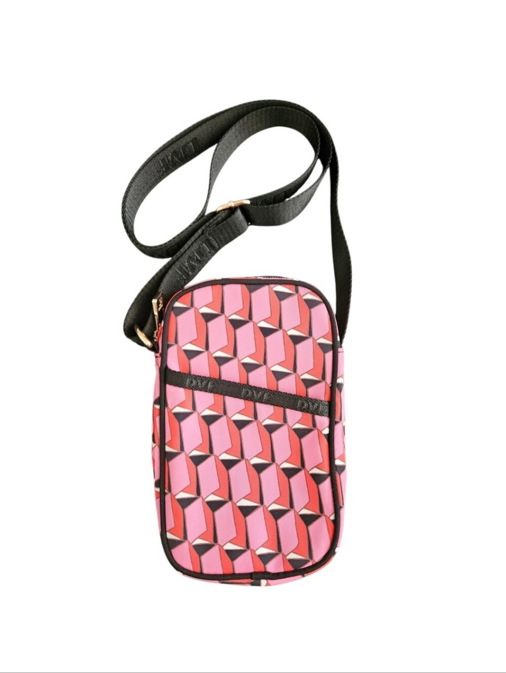 DVF Diane von Furstenberg & Target Pink Modern Geo Cellphone Holder Crossbody
